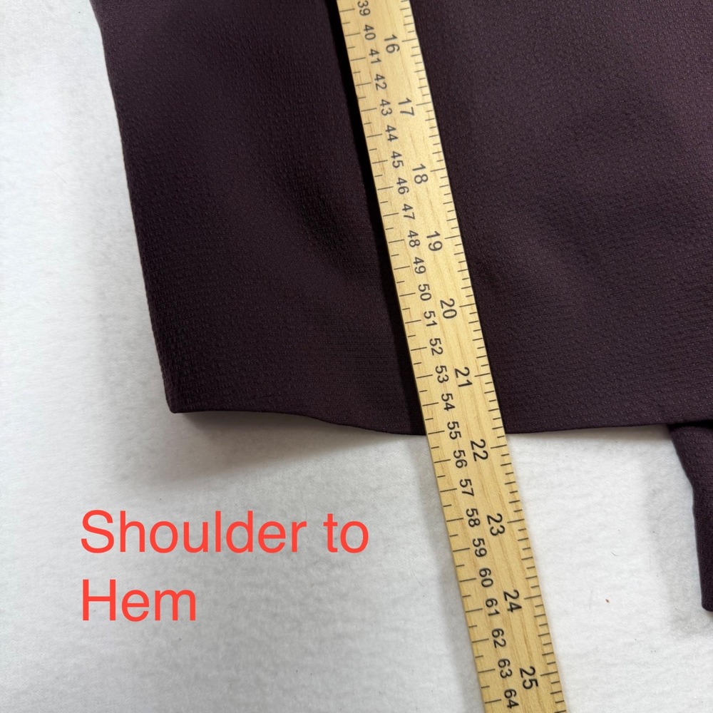 Eileen Fisher Womens Small 100% Silk 2 Piece Set Jacket Pants Purple Eggplant S - Picture 9 of 11